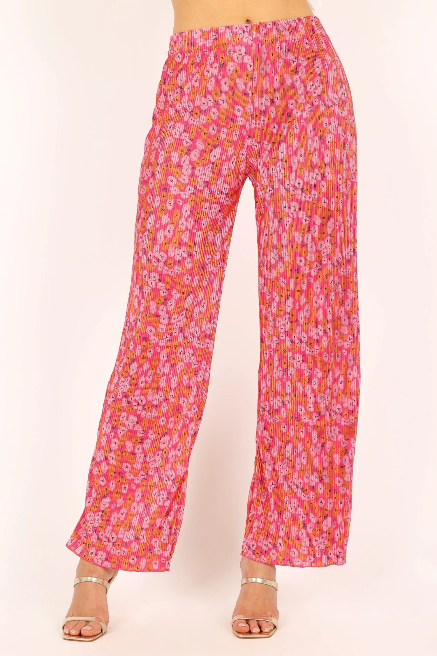 Lulu Plisse Pants - Hot Pink 7 Lulu Plisse Pants - Hot Pink - Image 5