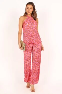 Lulu Plisse Pants - Hot Pink 13 Lulu Plisse Pants - Hot Pink -Clothing Discount Shop petal and pup usa bottoms lulu plisse pants hot pink 33512682553521