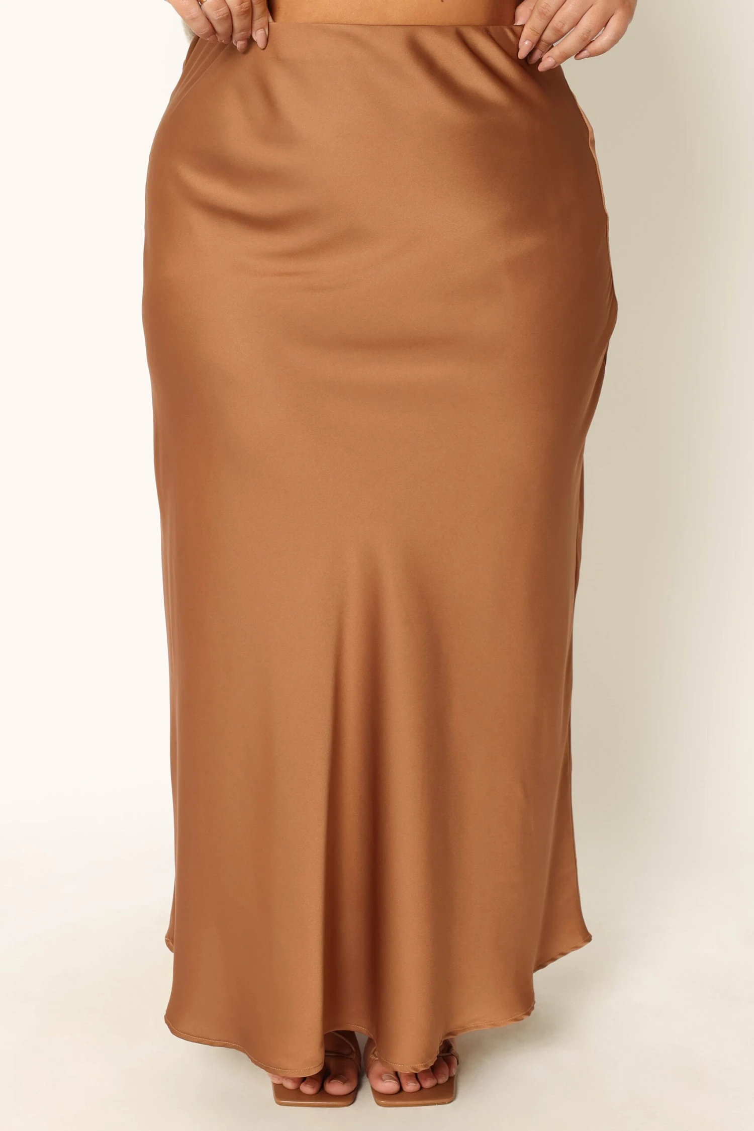 Nellie Satin Midi Skirt - Bronze 14 Nellie Satin Midi Skirt - Bronze - Image 12