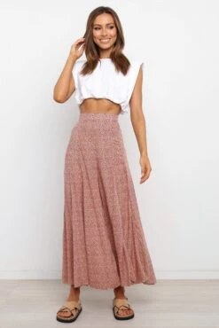 Neveah Pant - Rust 14 Neveah Pant - Rust -Clothing Discount Shop petal and pup usa bottoms neveah pant rust 22939966013617