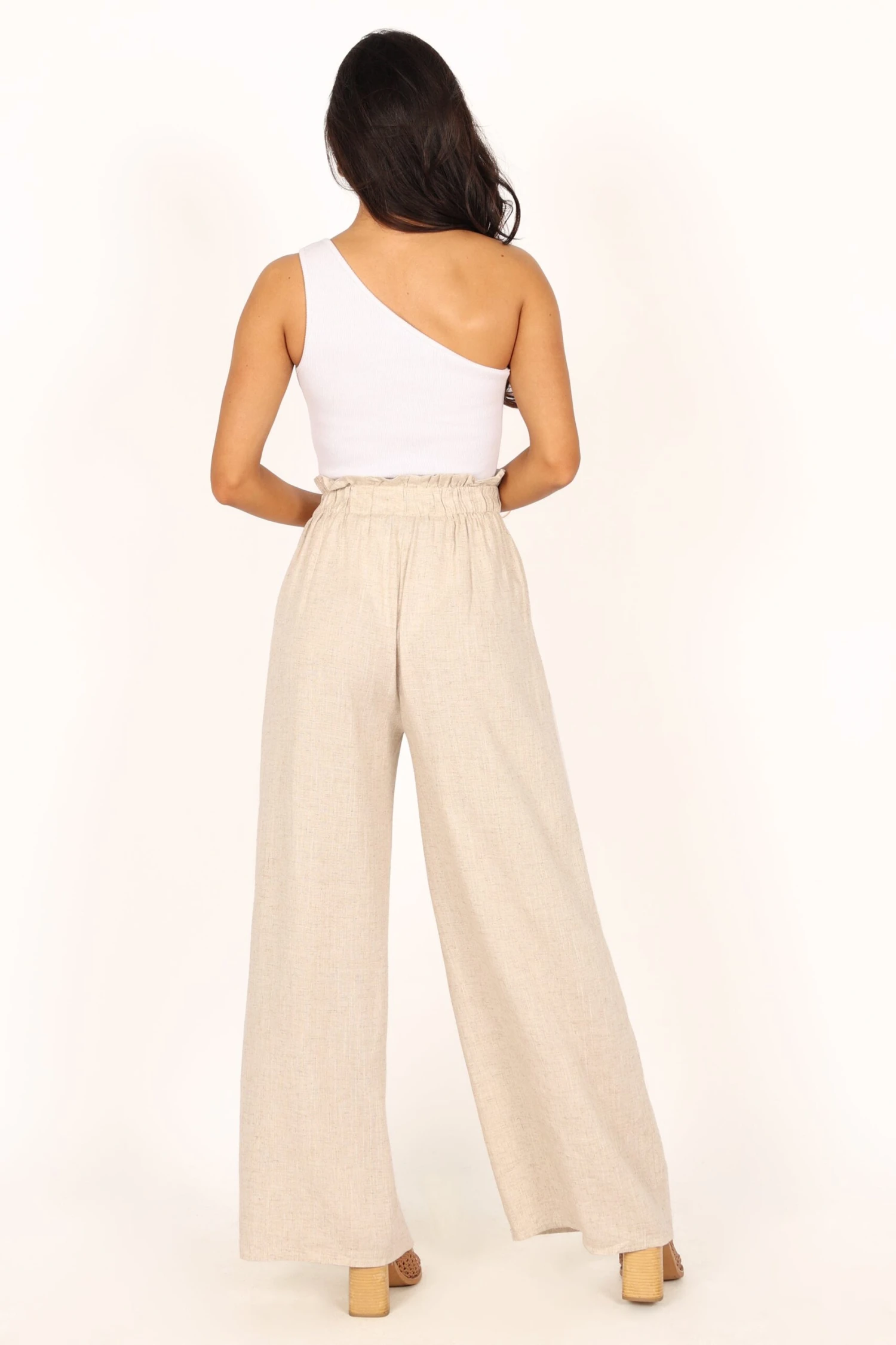 Petra Wide Leg Pant - Oatmeal 7 Petra Wide Leg Pant - Oatmeal - Image 5
