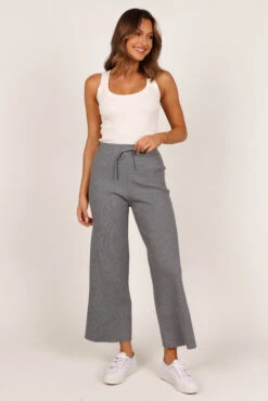 Pyrus Knitted Pant - Dark Grey -Clothing Discount Shop petal and pup usa bottoms pyrus knitted pant dark grey 33245761306801