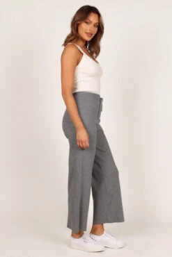 Pyrus Knitted Pant - Dark Grey -Clothing Discount Shop petal and pup usa bottoms pyrus knitted pant dark grey 33245761339569