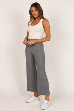 Pyrus Knitted Pant - Dark Grey -Clothing Discount Shop petal and pup usa bottoms pyrus knitted pant dark grey 33245761700017