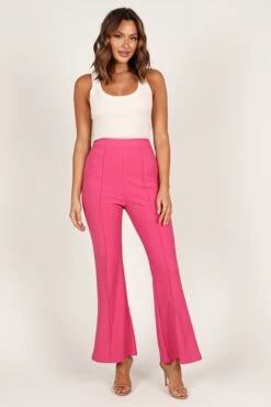 Clothing Discount Shop 40 Rutherford Flared Ponte Pant - Fuchsia