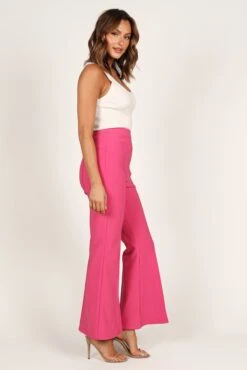 Rutherford Flared Ponte Pant - Fuchsia 16 Rutherford Flared Ponte Pant - Fuchsia -Clothing Discount Shop petal and pup usa bottoms rutherford flared ponte pant fuchsia 33351118454961