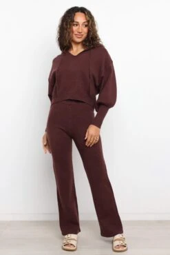 Shalini Pants - Chocolate Brown -Clothing Discount Shop petal and pup usa bottoms shalini pants chocolate brown 29020109570225