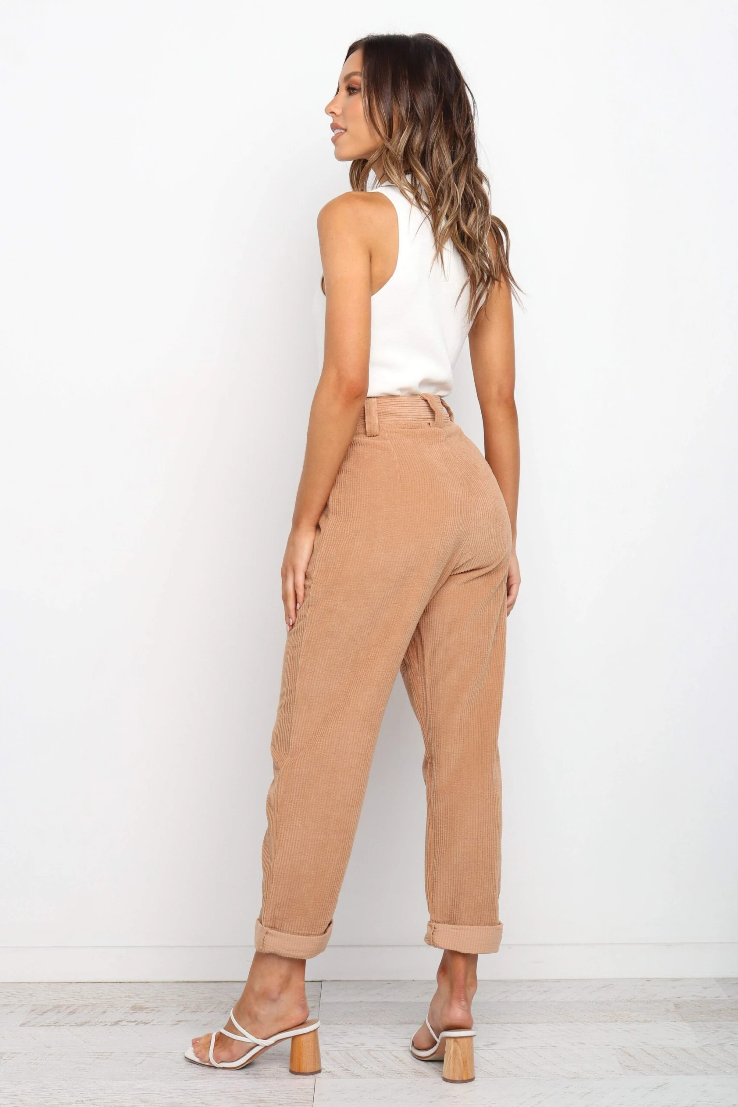 Talaren Cord Pant - Beige 6 Talaren Cord Pant - Beige - Image 4