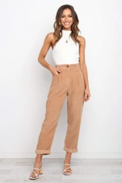 Talaren Cord Pant - Beige 13 Talaren Cord Pant - Beige -Clothing Discount Shop petal and pup usa bottoms talaren cord pant beige 33871059255473