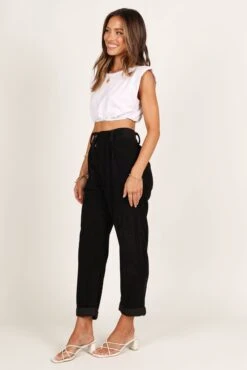 Talaren Pant - Black -Clothing Discount Shop petal and pup usa bottoms talaren pant black 33207370678449