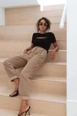 Talaren Pant - Brown 14 Talaren Pant - Brown -Clothing Discount Shop petal and pup usa bottoms talaren pant brown 22574389395633