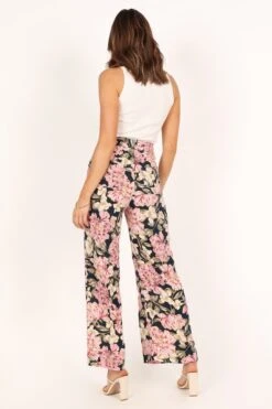 Tonya High Waist Wide Leg Pants - Navy 16 Tonya High Waist Wide Leg Pants - Navy -Clothing Discount Shop petal and pup usa bottoms tonya high waist wide leg pants navy 33512831320241