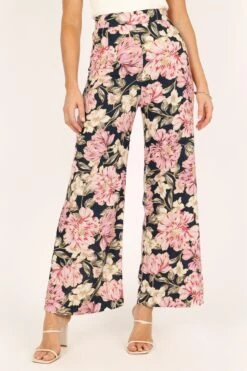 Tonya High Waist Wide Leg Pants - Navy 13 Tonya High Waist Wide Leg Pants - Navy -Clothing Discount Shop petal and pup usa bottoms tonya high waist wide leg pants navy 33512831484081