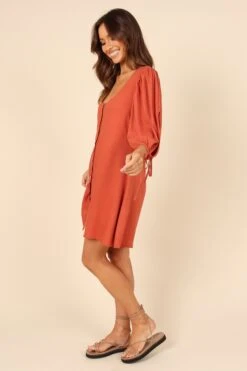 Aida Dress - Sangria -Clothing Discount Shop petal and pup usa dresses aida dress sangria 32111580381361