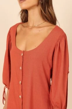 Aida Dress - Sangria -Clothing Discount Shop petal and pup usa dresses aida dress sangria 32111580414129