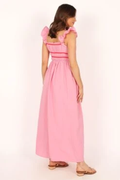 Becky Maxi Dress - Pink -Clothing Discount Shop petal and pup usa dresses becky midi dress pink 33779252953265