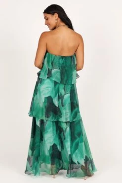 Bloom Strapless Maxi Dress - Green Floral 20 Bloom Strapless Maxi Dress - Green Floral -Clothing Discount Shop petal and pup usa dresses bloom strapless maxi dress green floral 33537179189425