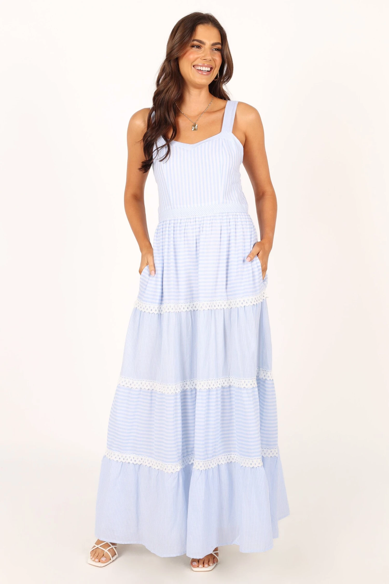 Camille Maxi Dress - Blue 7 Camille Maxi Dress - Blue - Image 5