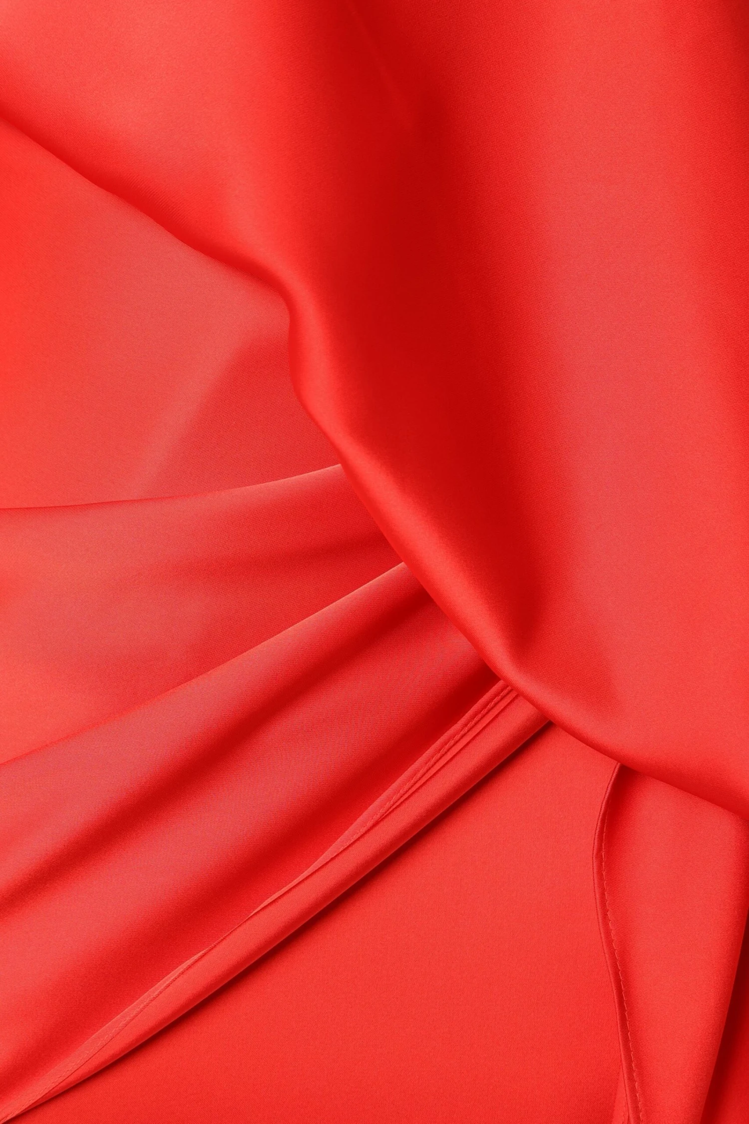 Carmen One Shoulder Mini Dress - Sunset Red 12 Carmen One Shoulder Mini Dress - Sunset Red - Image 10