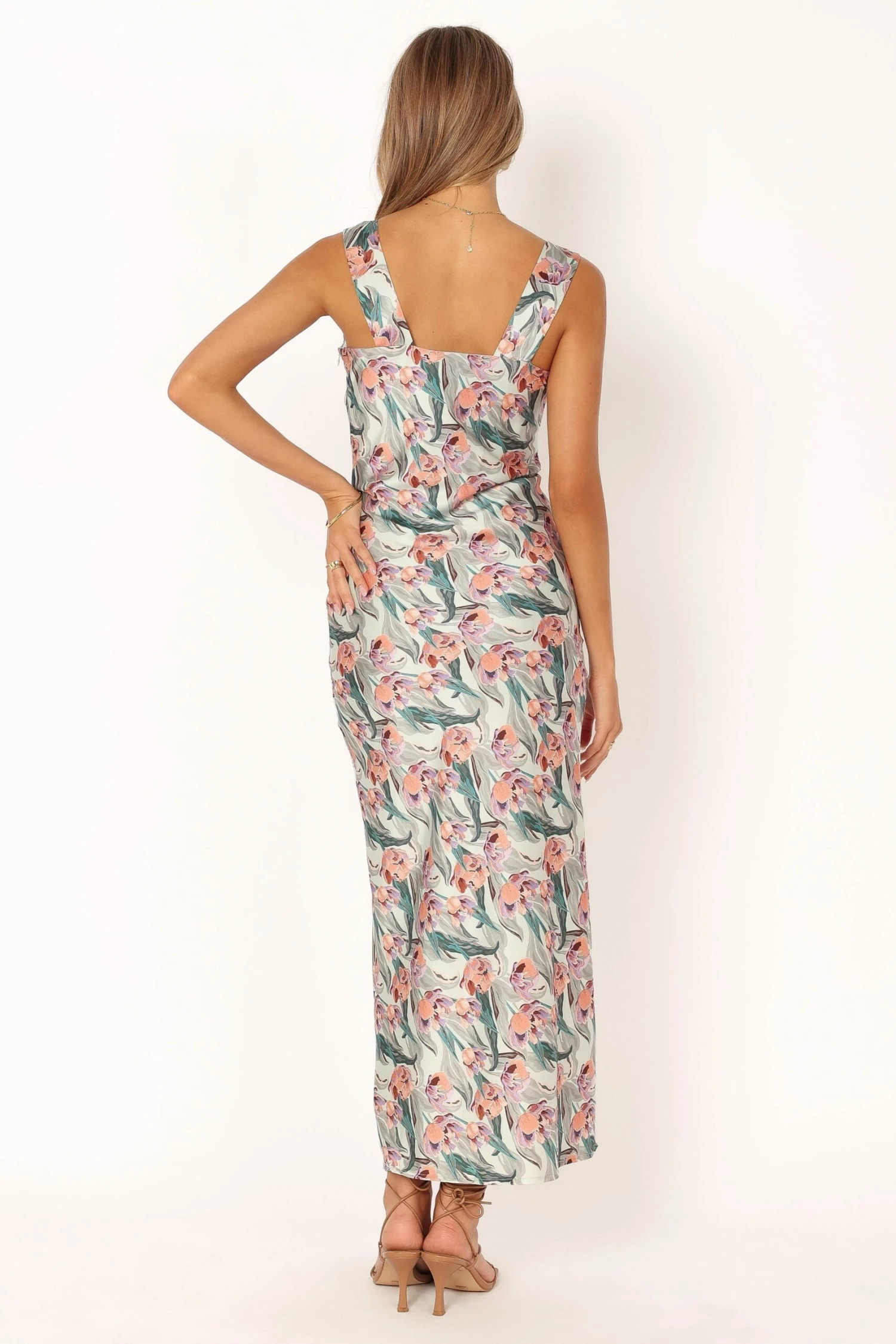 Carson Slip Maxi Dress - Sage Multi 7 Carson Slip Maxi Dress - Sage Multi - Image 5