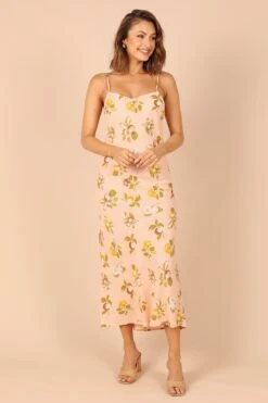 Cecily Slip Dress - Pink Floral -Clothing Discount Shop petal and pup usa dresses cecily slip dress pink floral 32323121676465