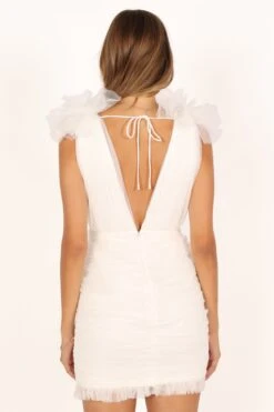 Clementine Mini Dress - White -Clothing Discount Shop petal and pup usa dresses clementine mini dress white 33712114565297