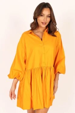 Daisy Long Sleeve Mini Dress - Mustard -Clothing Discount Shop petal and pup usa dresses daisy long sleeve mini dress mustard 33779265503409