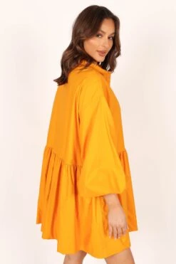 Daisy Long Sleeve Mini Dress - Mustard -Clothing Discount Shop petal and pup usa dresses daisy long sleeve mini dress mustard 33779265568945