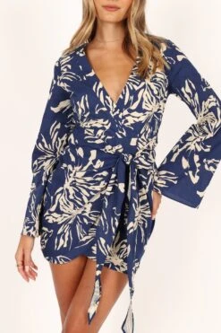 Deliah Long Sleeve Mini Dress - Navy 11 Deliah Long Sleeve Mini Dress - Navy -Clothing Discount Shop petal and pup usa dresses deliah long sleeve mini dress navy 33752449876145