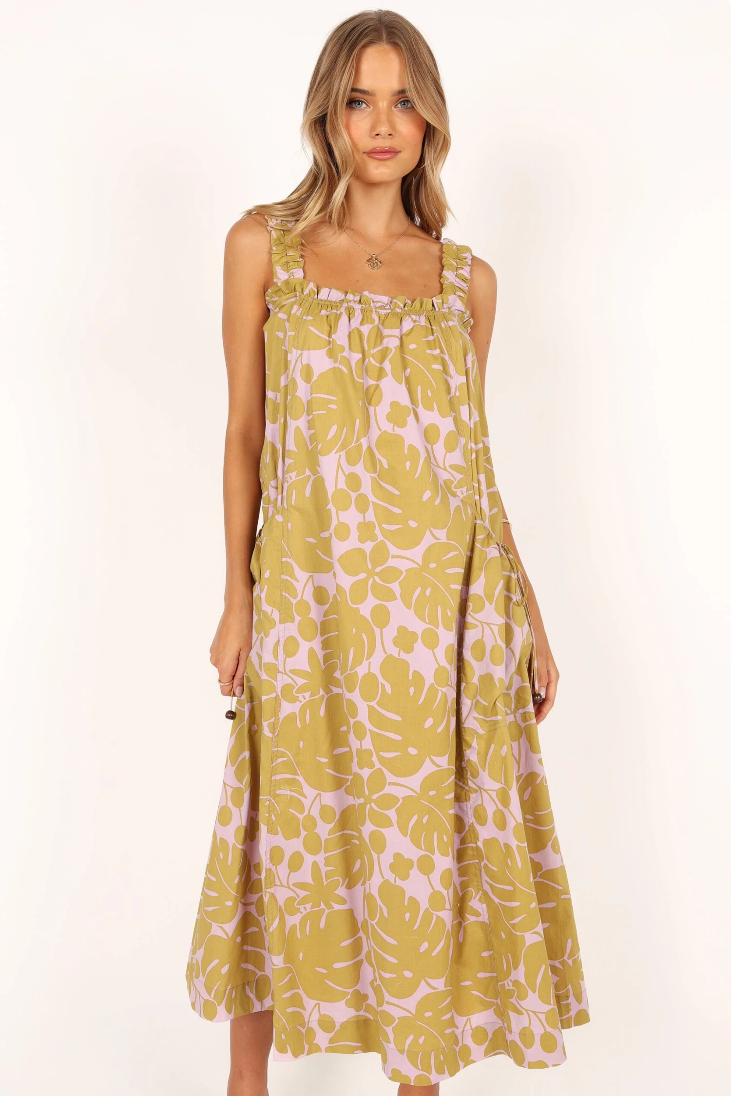 Deva Maxi Dress - Olive 5 Deva Maxi Dress - Olive - Image 3
