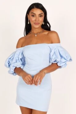 Fern Puff Sleeve Mini Dress - Icy Blue 19 Fern Puff Sleeve Mini Dress - Icy Blue -Clothing Discount Shop petal and pup usa dresses fern puff sleeve mini dress icy blue 33340287844529