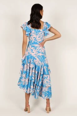 Flick Tiered Maxi Dress - Blue Floral 15 Flick Tiered Maxi Dress - Blue Floral -Clothing Discount Shop petal and pup usa dresses flick tiered maxi dress blue floral 33173382037681