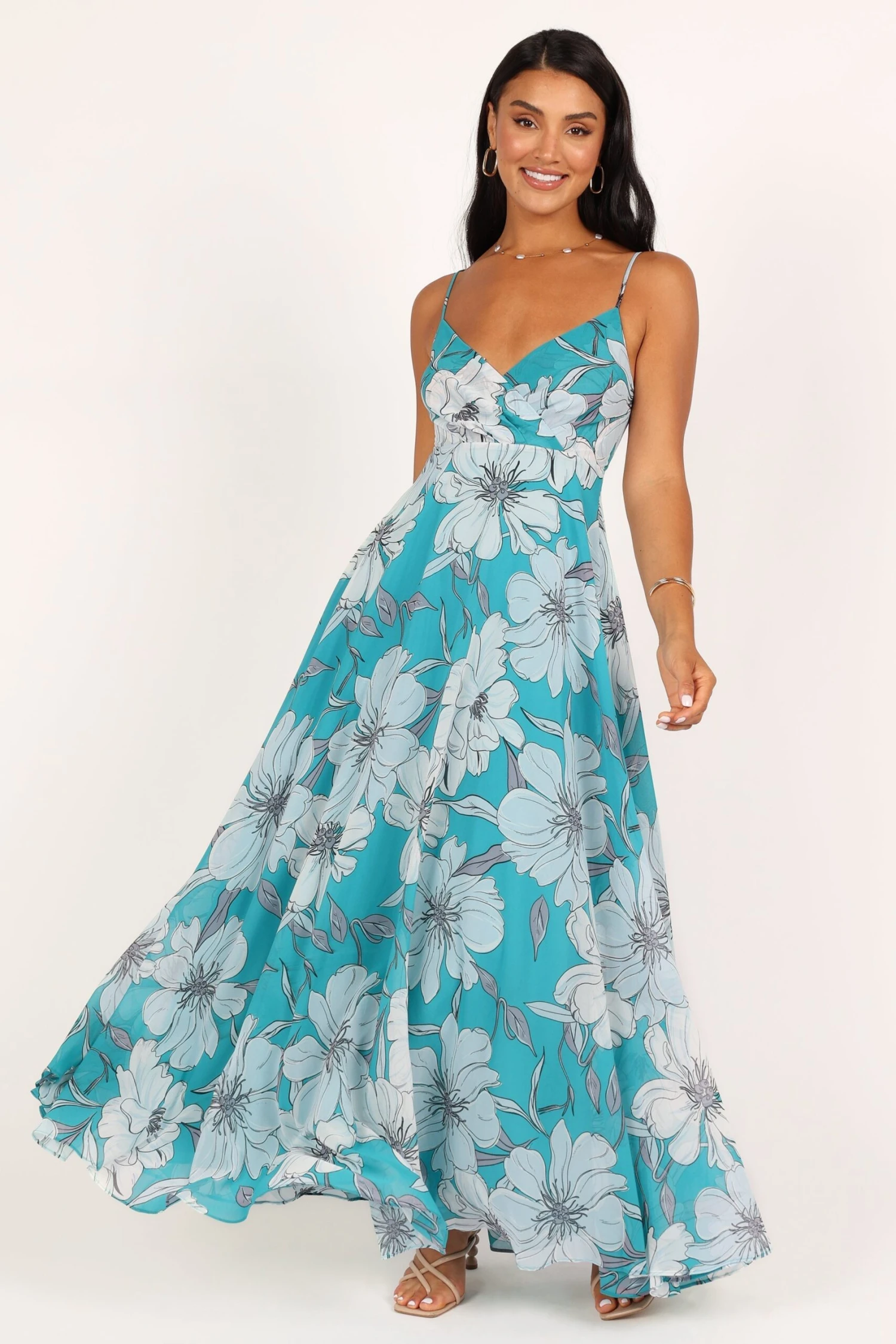 Flourish Maxi Dress - Blue Floral 7 Flourish Maxi Dress - Blue Floral - Image 5