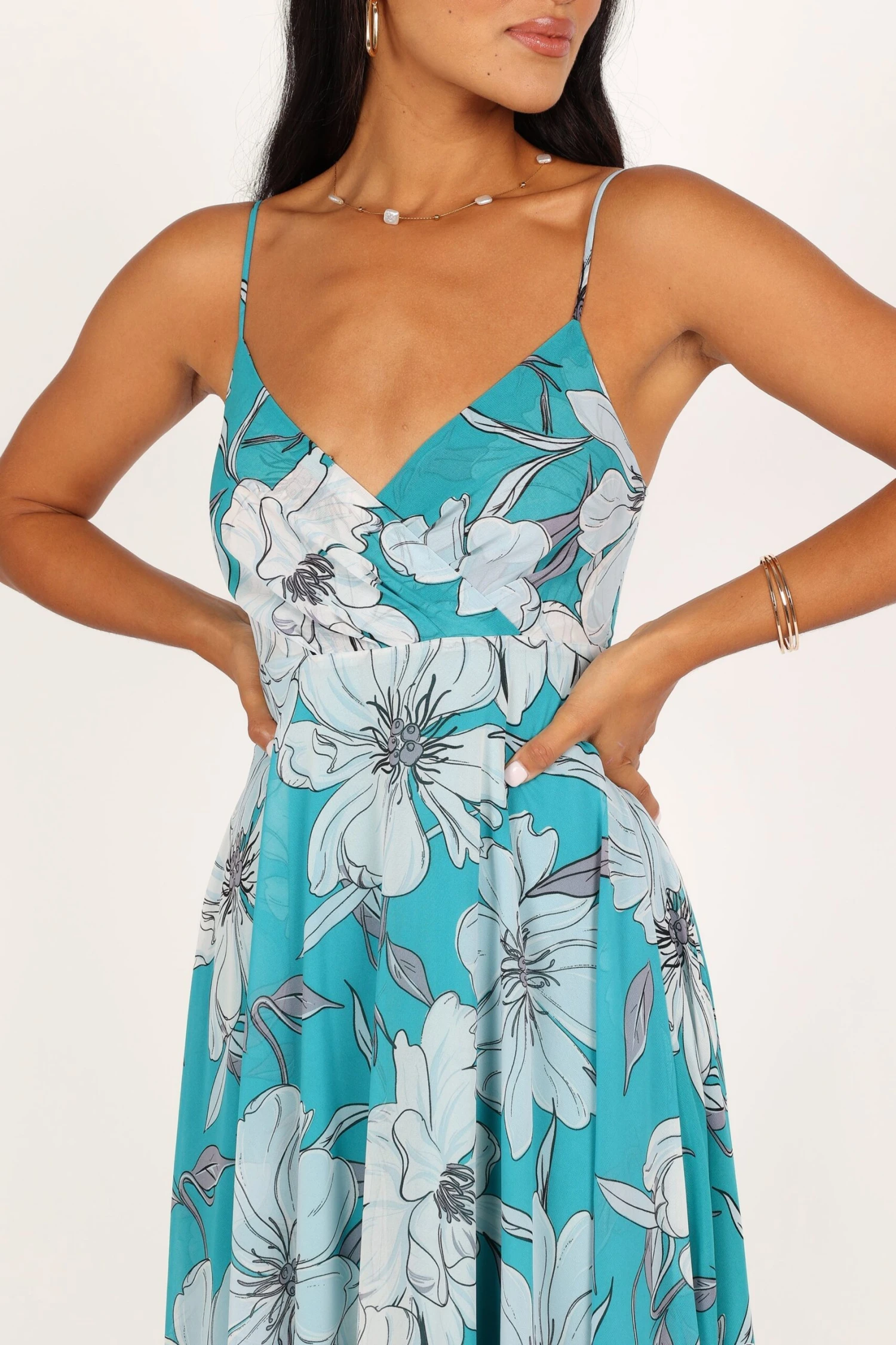 Flourish Maxi Dress - Blue Floral 9 Flourish Maxi Dress - Blue Floral - Image 7