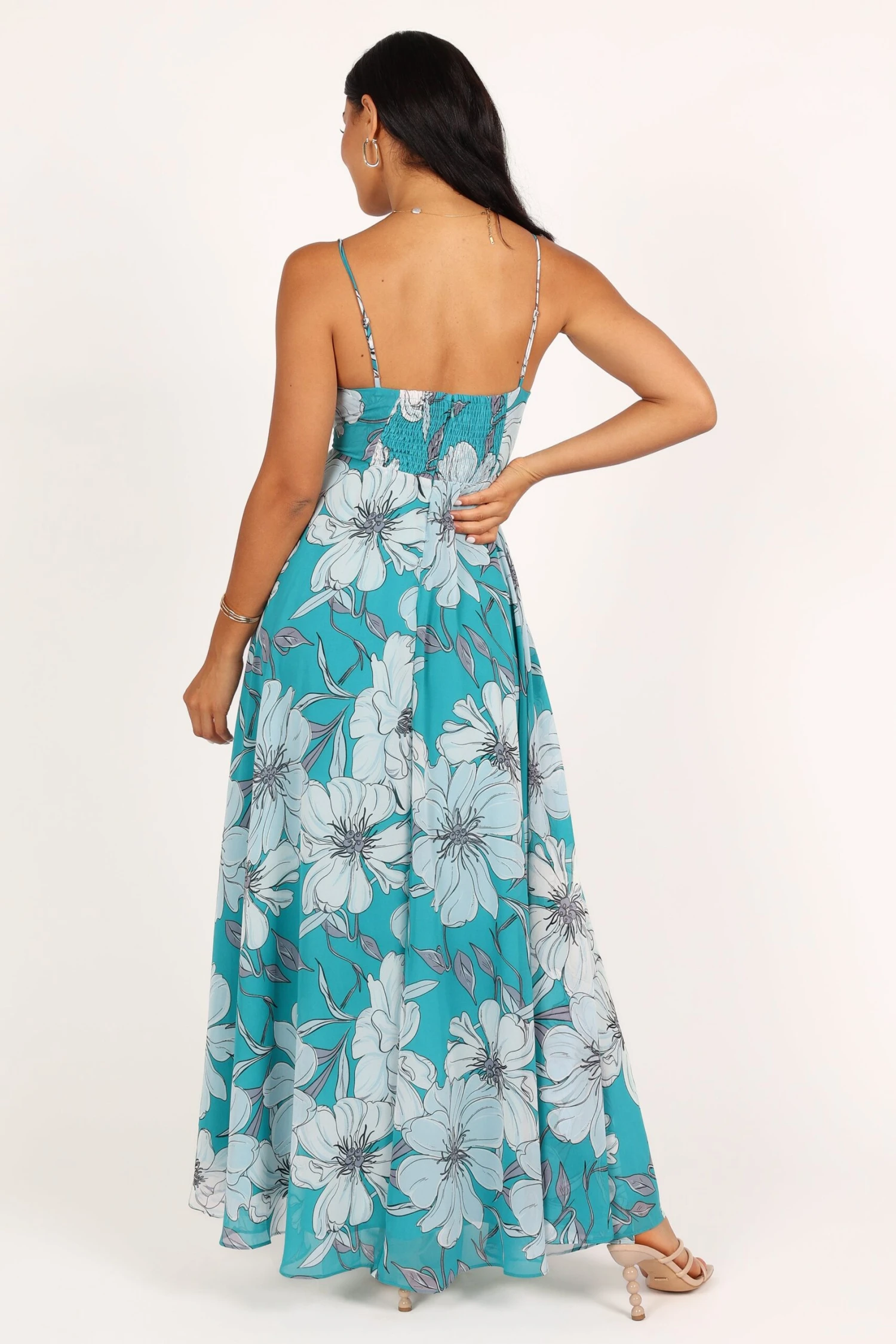 Flourish Maxi Dress - Blue Floral 10 Flourish Maxi Dress - Blue Floral - Image 8