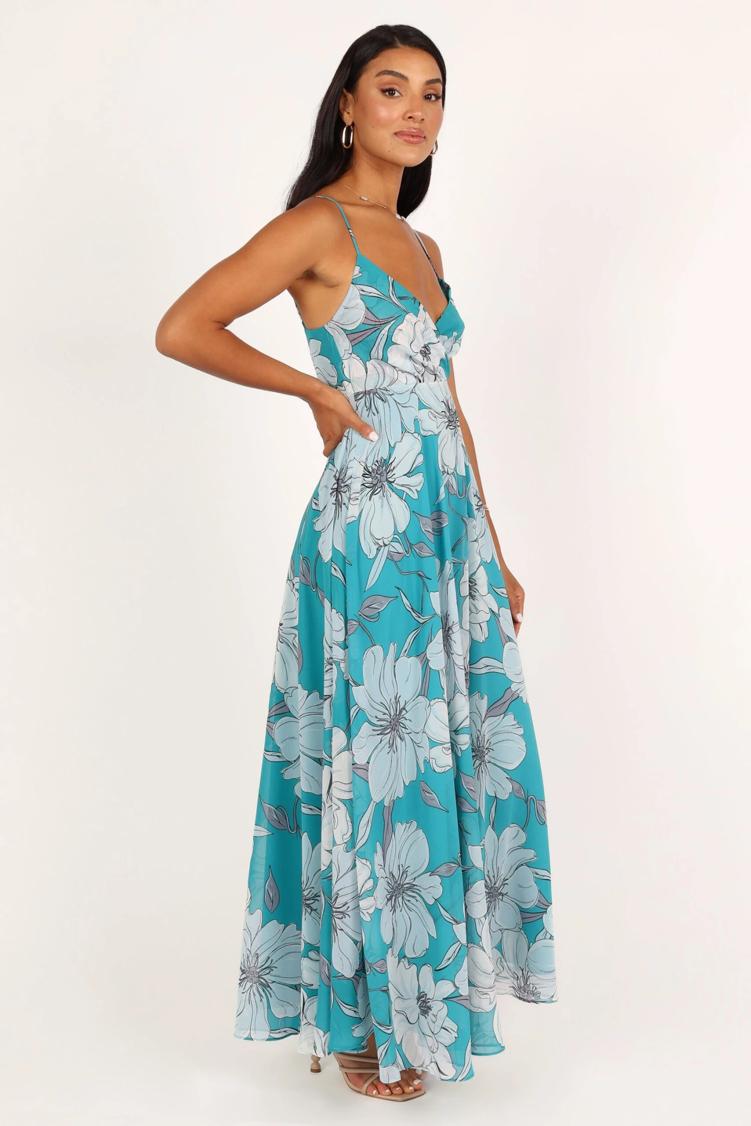 Flourish Maxi Dress - Blue Floral 11 Flourish Maxi Dress - Blue Floral - Image 9