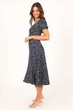 Franklin Dress - Navy Print -Clothing Discount Shop petal and pup usa dresses franklin dress navy print 33712100311217