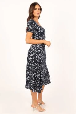 Franklin Dress - Navy Print -Clothing Discount Shop petal and pup usa dresses franklin dress navy print 33712100409521