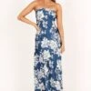 Gemma Strapless Maxi Dress - Blue Floral 2 Gemma Strapless Maxi Dress - Blue Floral -Clothing Discount Shop petal and pup usa dresses gemma strapless maxi dress blue floral 33543064715441