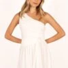 Gilbert One Shoulder Mini Dress - White