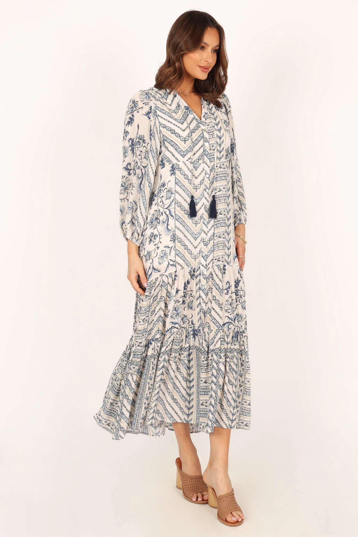 Harper Long Sleeve Maxi Dress - Seaside 7 Harper Long Sleeve Maxi Dress - Seaside - Image 5