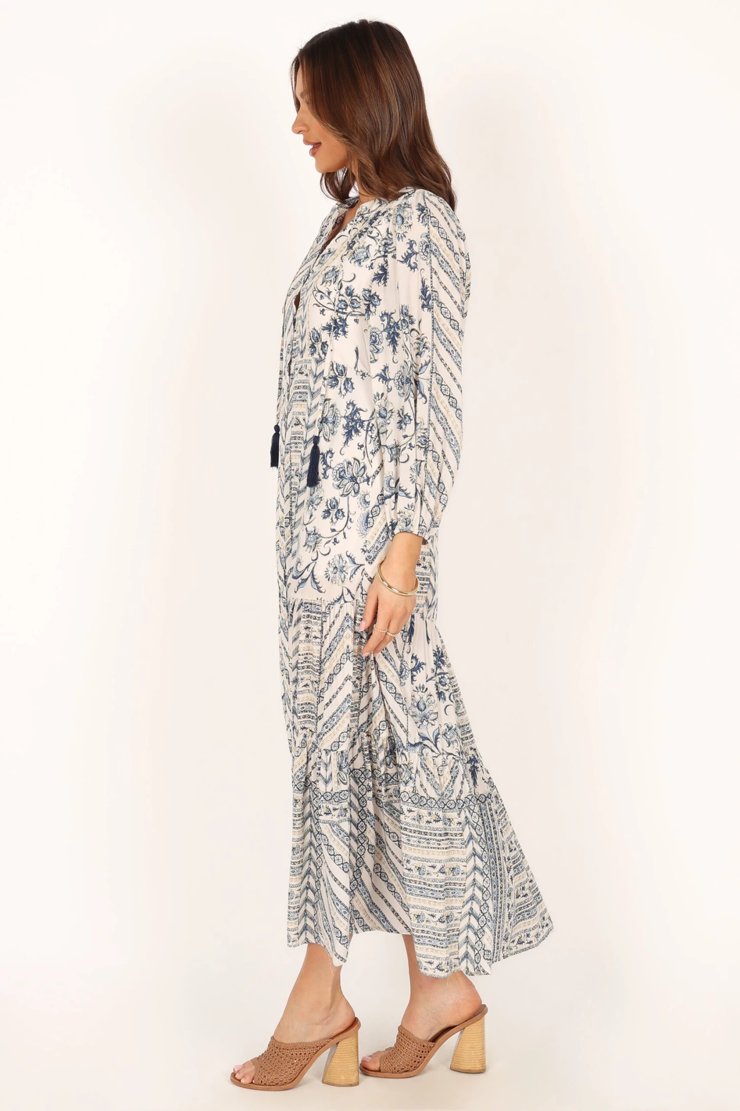Harper Long Sleeve Maxi Dress - Seaside 10 Harper Long Sleeve Maxi Dress - Seaside - Image 8