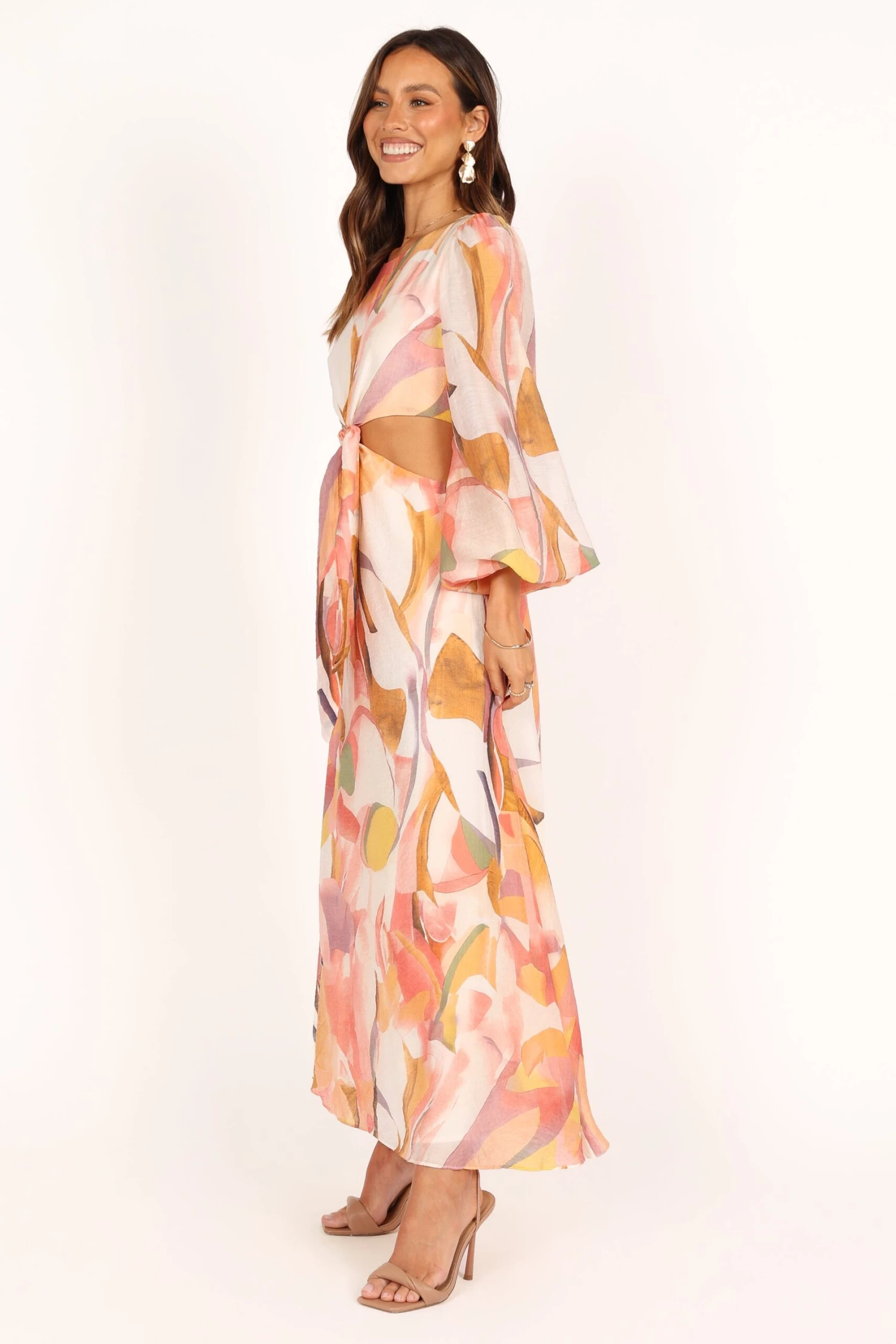 Laquin Long Sleeve Maxi Dress - Pink 5 Laquin Long Sleeve Maxi Dress - Pink - Image 3