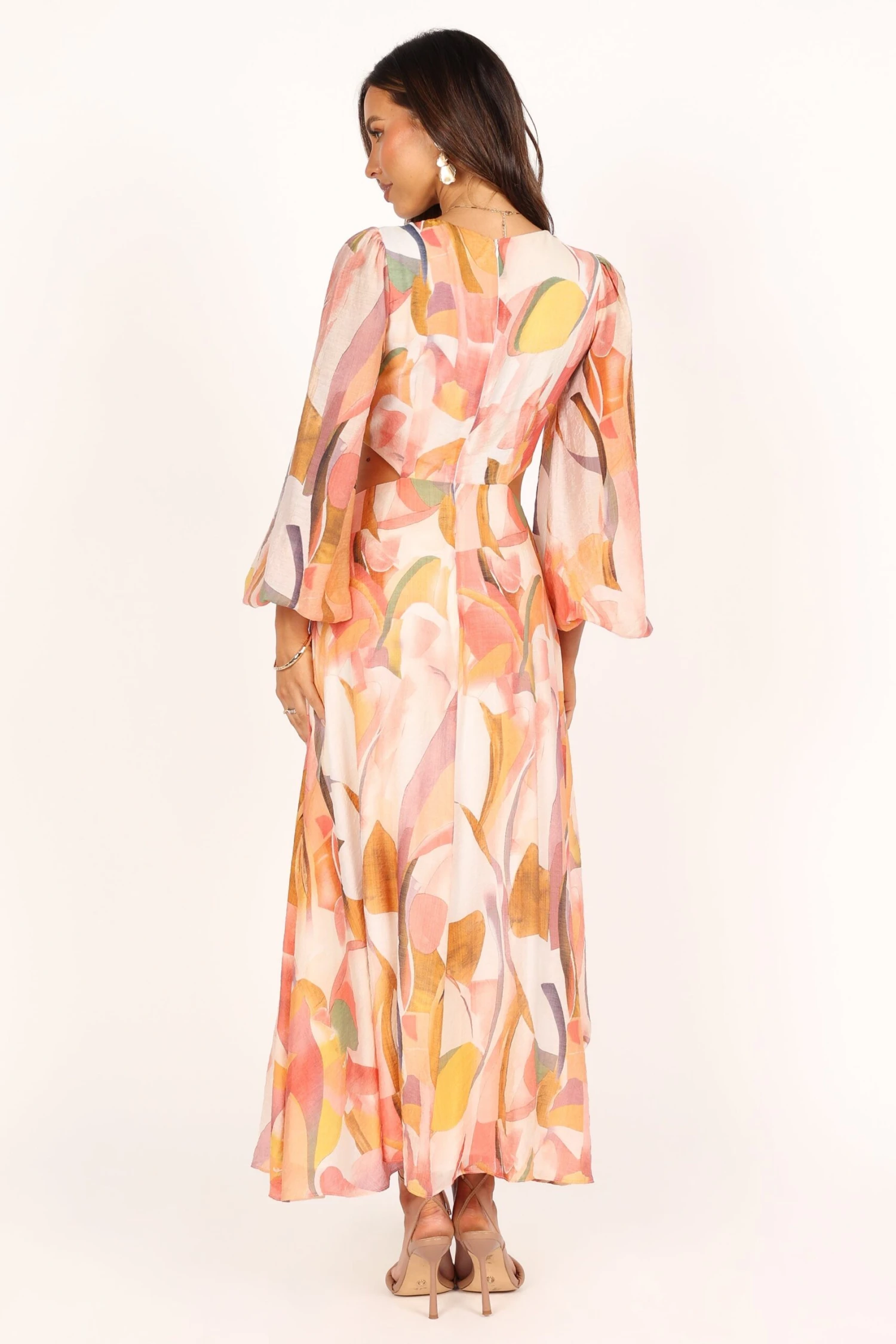 Laquin Long Sleeve Maxi Dress - Pink 7 Laquin Long Sleeve Maxi Dress - Pink - Image 5