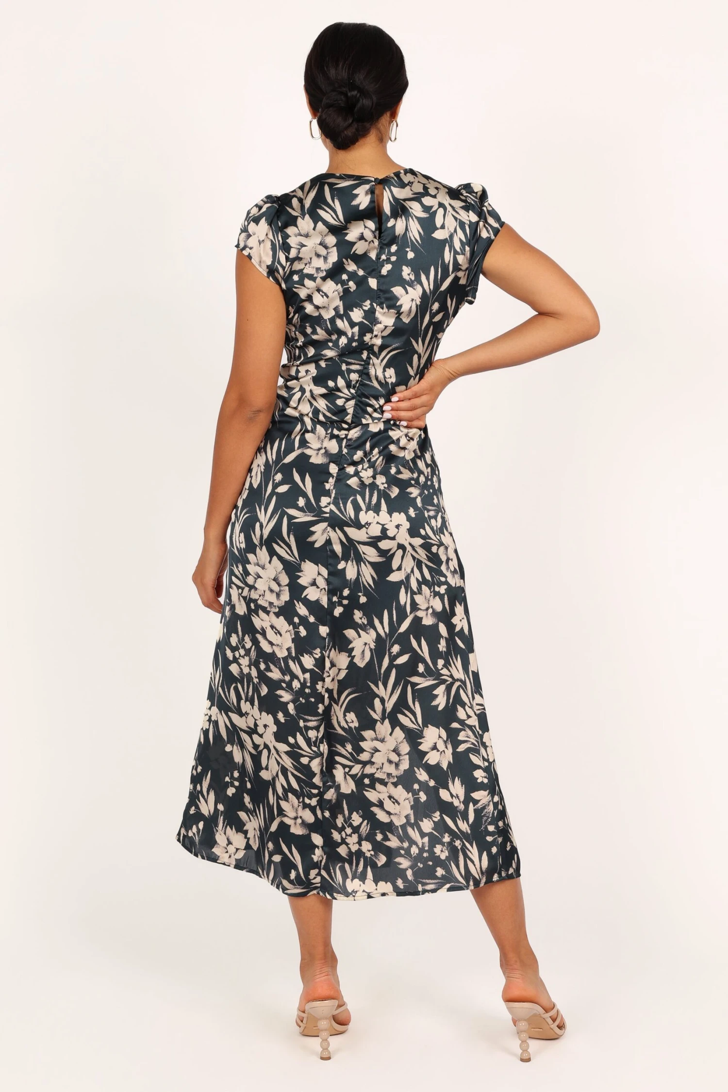 Lisbeth Midi Dress - Green Floral 6 Lisbeth Midi Dress - Green Floral - Image 4