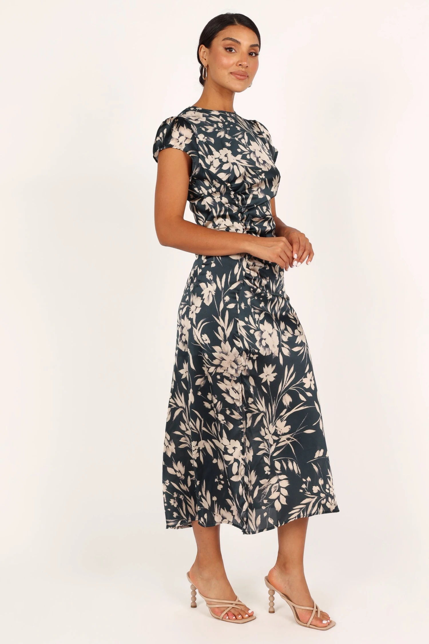 Lisbeth Midi Dress - Green Floral 7 Lisbeth Midi Dress - Green Floral - Image 5