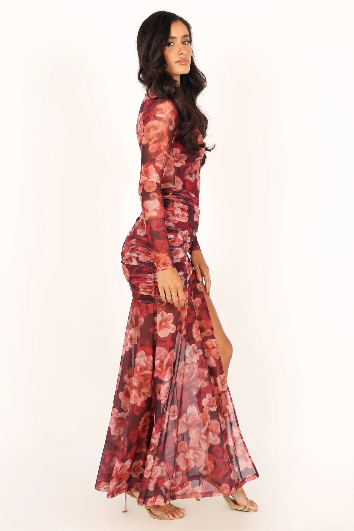Lucinda Maxi Dress - Wine Floral 10 Lucinda Maxi Dress - Wine Floral - Image 8