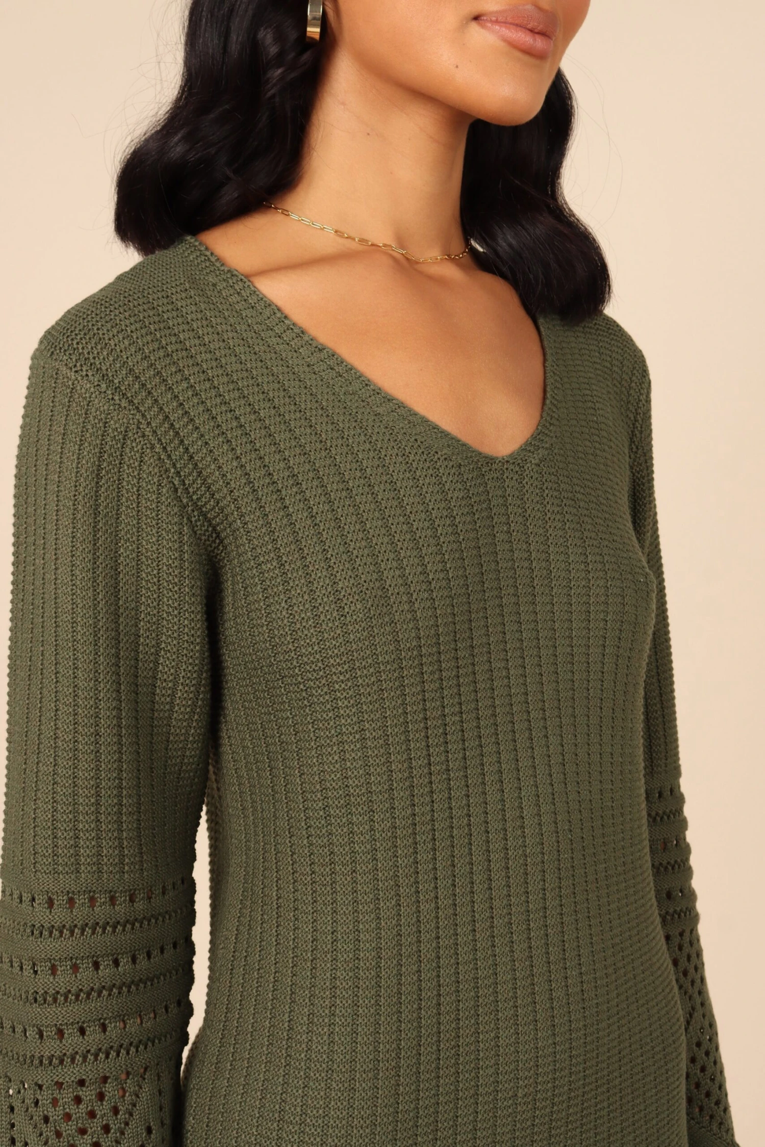 Maggie Crochet Midi Dress - Emerald 4 Maggie Crochet Midi Dress - Emerald - Image 2