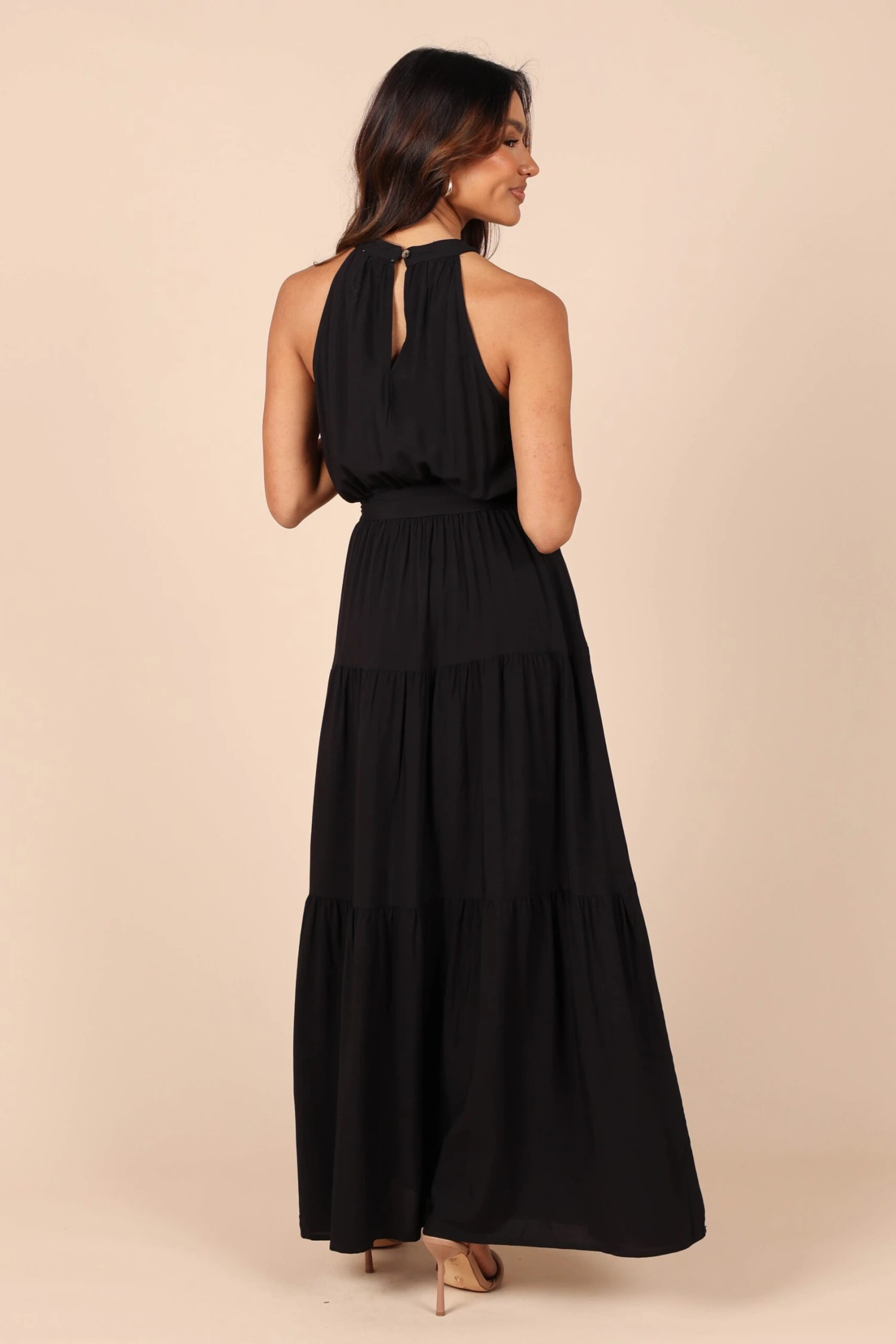 Makayla Halter Maxi Dress - Black 6 Makayla Halter Maxi Dress - Black - Image 4