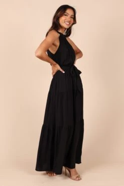 Makayla Halter Maxi Dress - Black 13 Makayla Halter Maxi Dress - Black -Clothing Discount Shop petal and pup usa dresses makayla halter maxi dress black 32257853718705